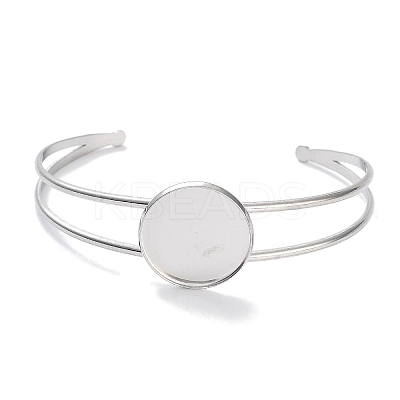 Non-Tarnish 304 Stainless Steel Bracelets Setting Making LS-BJEW-B090-03D-P-1
