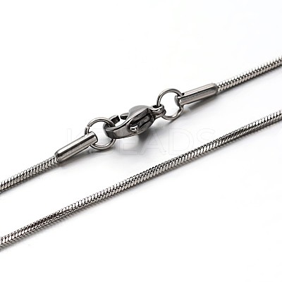Tarnish Resistant 304 Stainless Steel Snake Chains Necklaces NJEW-O058-21P-1