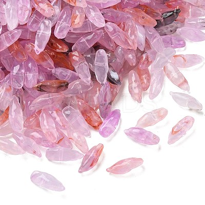 Two Tone Imitation Gemstone Style Acrylic Beads AC-CBA6852-01I-1