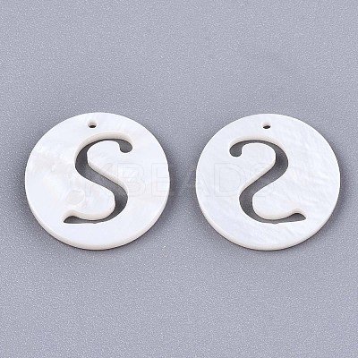 Natural Freshwater Shell Charms SHEL-S276-119S-1