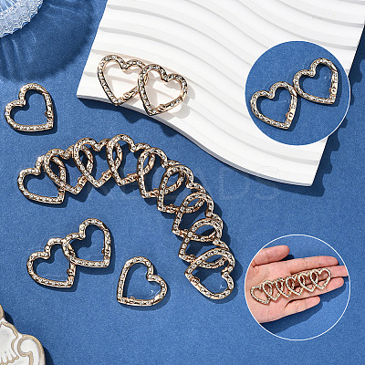 20Pcs Zinc Alloy Rhinestone Spring Gate Rings FIND-SP0004-36LG-1