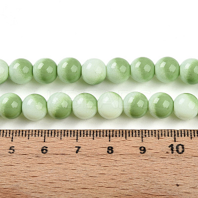 Baking Paint Glass Beads Strands DGLA-N012-8mm-04-1