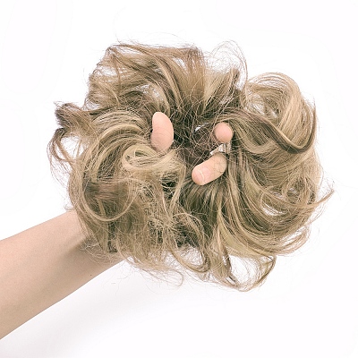 Synthetic Hair Bun Extensions OHAR-G006-A03-1