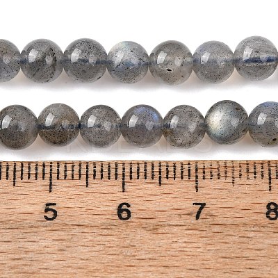 Natural Labradorite Round Bead Strands G-M263-B-03-1