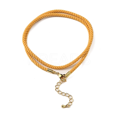 Nylon Milan Cord Necklace Making MAK-M028-01G-01-1
