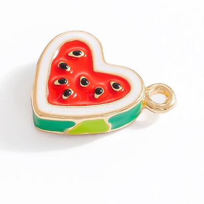 Zinc Alloy Enamel Charms FIND-U029-01G-05-1