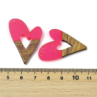 Resin and Walnut Pendants WOOD-I013-08C-1