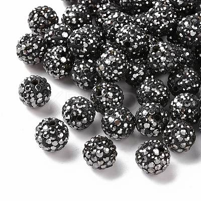 Pave Disco Ball Beads RB-A130-10mm-8-1