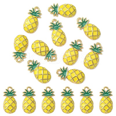 Alloy Enamel Pendants ENAM-YW0002-44-1