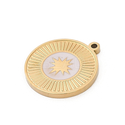 304 Stainless Steel Enamel Pendants STAS-I325-055G-01-1