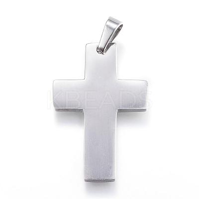 Tarnish Resistant 304 Stainless Steel Pendants STAS-G124-02P-1