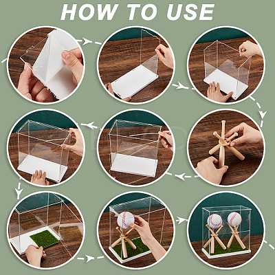 Baseball Bat Baseball Display Stand Set DIY-GA0006-45-1
