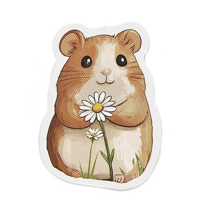 50 Pieces Cute Hamster Doodle Paper Stickers STIC-R001-27-1