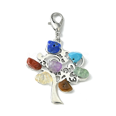 Tibetan Style Alloy Pendant Decorations HJEW-JM01537-02-1