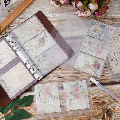 12Pcs 3 Style A6 Size Binder Pockets ABAG-GF0001-23-1