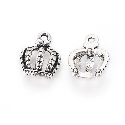Tibetan Style Alloy Crown Charms EBB054Y-NF-1