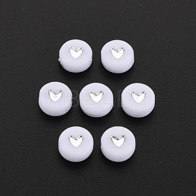 Plating Acrylic Beads X-PACR-R242-02-1