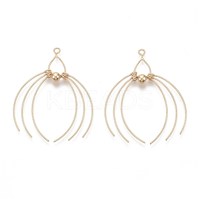 Brass Big Pendants KK-S355-041G-NF-1