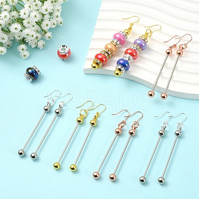 3 Pairs 3 Colors Plastic Dangle Earrings EJEW-YW0001-20-1