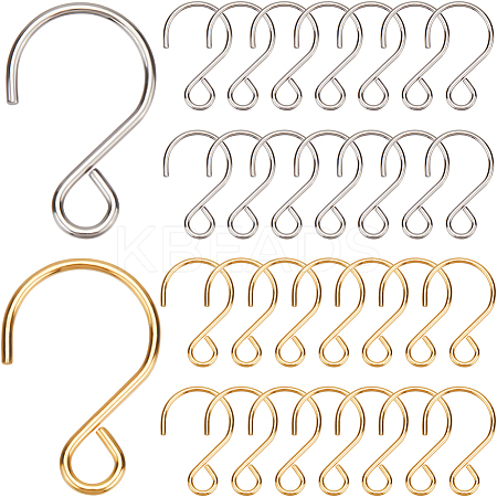 300Pcs 2 Colors Stainless Steel Hook STAS-SP0001-84-1