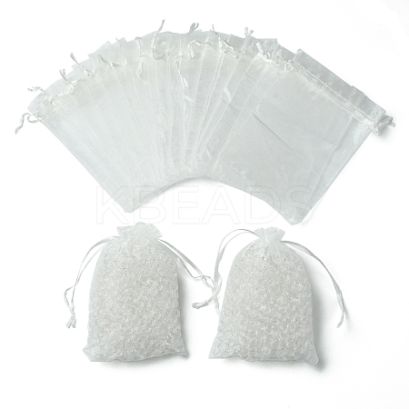 50Pcs Organza Bags Jewellery Storage Pouches Wedding Favour Party Mesh Drawstring Gift OP-FS0001-05A-1