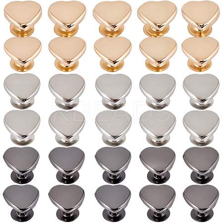 120Bags 3 Colors Iron Semi-Tublar Rivet Studs FIND-GF0008-27B-1
