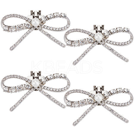 4Pcs Alloy Rhinestone Shoe Decoration AJEW-GF0009-28P-1