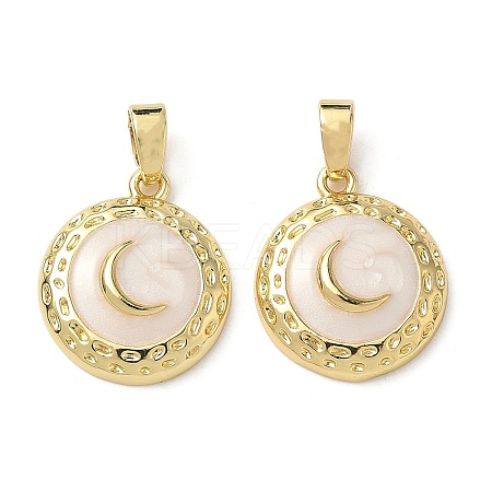Brass Enamel Pendants KK-I371-29G-01-1