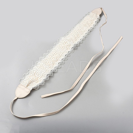 Cloth Lace Waist Belt for Women AJEW-WH0348-461-1