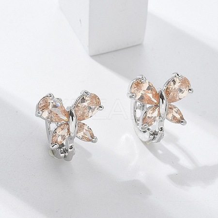 Brass Hoop Earrings EJEW-R016-10P-01-1