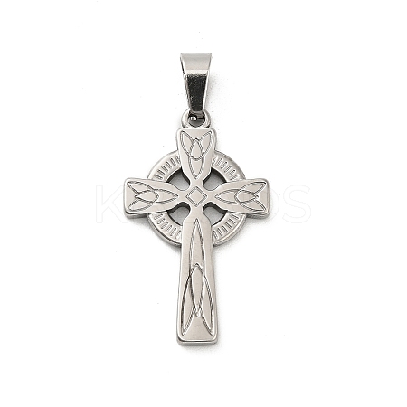 304 Stainless Steel Pendants STAS-P400-11B-P-1