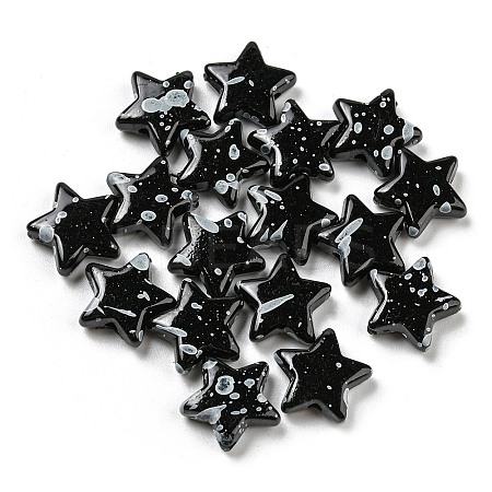 Spray Painted Opaque Acrylic Beads LS-MACR-K350-07B-1