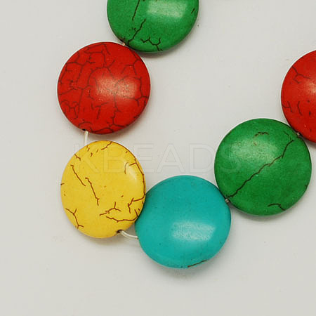 Synthetical Turquoise Beads Strands TURQ-S150-M-1