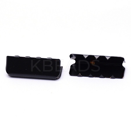 Brass Ribbon Crimp Ends KK-WH0034-52EB-02-1