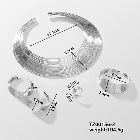 Elegant Luxury Iron Jewelry Set TA0228-2-1