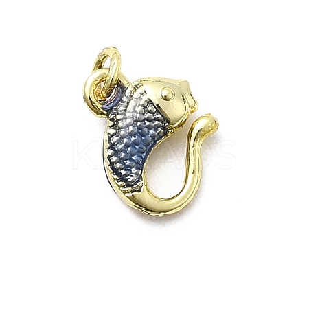 Brass Enamel Pendants KK-P338-07A-G02-1