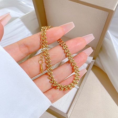 316 Surgical Stainless Steel Chain Bracelets LS-BJEW-P349-03B-G-1