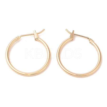 Brass Huggie Hoop Earrings EJEW-Q765-02G-1