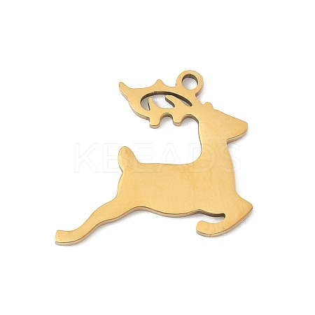 Christmas 201 Stainless Steel Pendants STAS-F337-05G-1