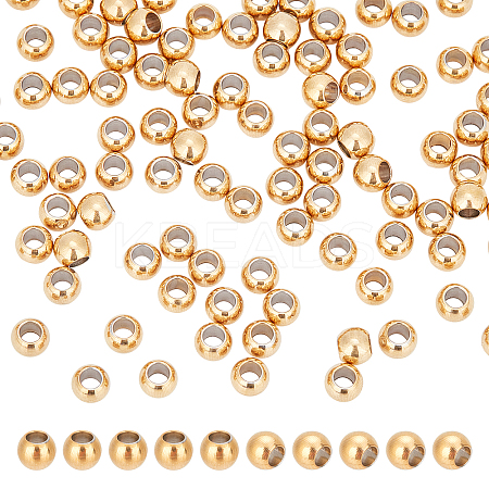 100Pcs Ion Plating(IP) 202 Stainless Steel Rondelle Spacer Beads STAS-UN0030-76-1