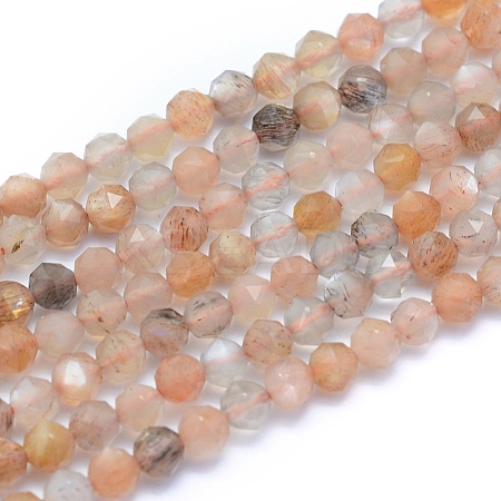 Natural Multi-Moonstone Beads Strands G-I279-E13-02-1