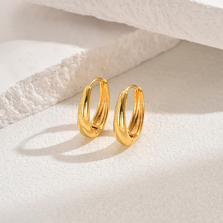 Classic Fashionable Brass Hoop Earrings for Women PJ2124-7-1