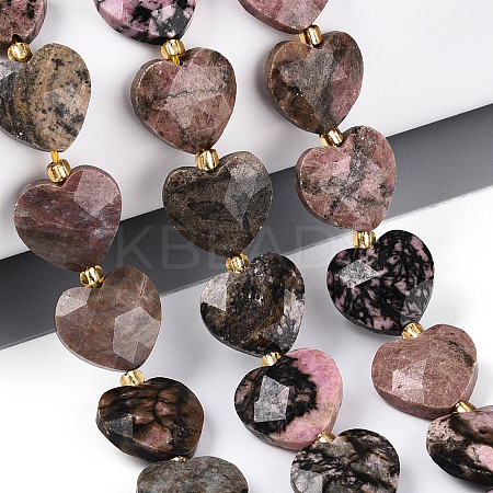 Natural Rhodonite Beads Strands G-P592-B12-01-1