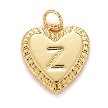 Rack Plating Real 18K Gold Plated Brass Pendants KK-E260-01G-Z-1
