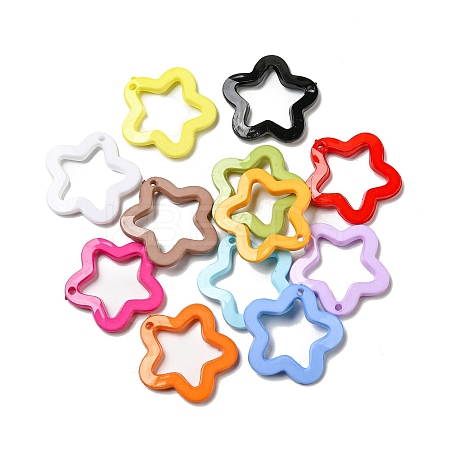 Opaque Acrylic Pendants PACR-C006-23-1
