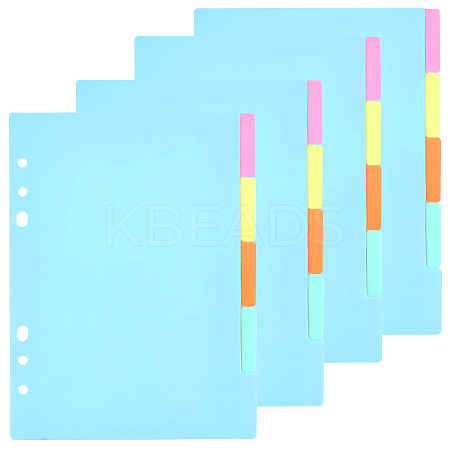 Paper Discbound Notebook Index Divider Sheets AJEW-WH20011-03A-1