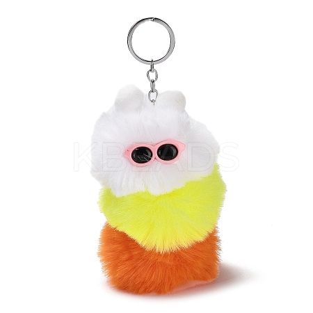 Cute Plush Cloth Worm Doll Pendant Keychains KEYC-P014-B06-1