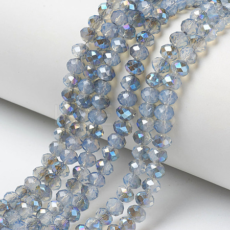 Electroplate Glass Beads Strands EGLA-A034-J6mm-I05-1