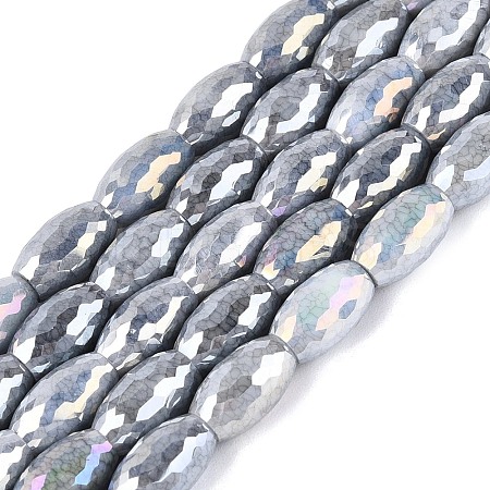 Anti-Tarnish Electroplate Glass Beads Strands EGLA-Q130-02A-01-1