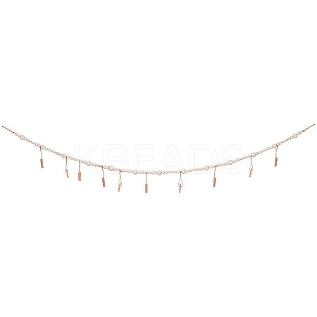 Wood Beaded Garlands AJEW-WH0042-96-1